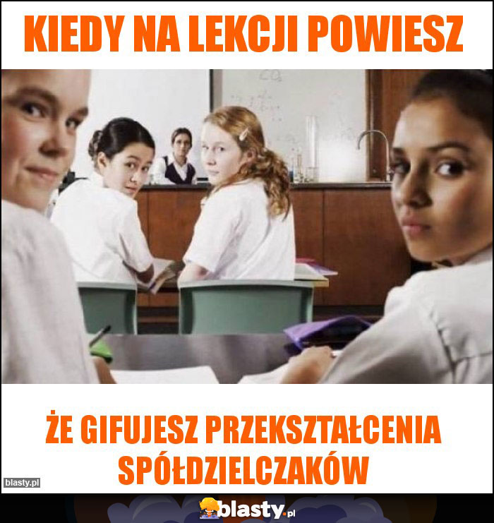 Kiedy na lekcji powiesz