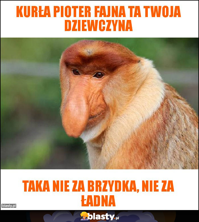 Kurła Pioter fajna ta twoja dziewczyna