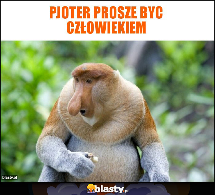 PJOTER prosze BYC człowiekiem