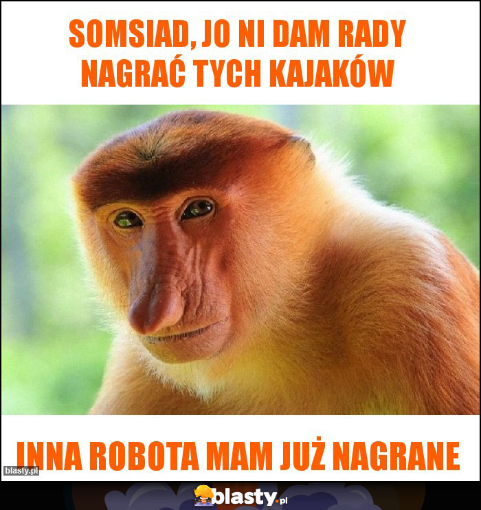 SOMSIAD, JO NI DAM RADY NAGRAĆ TYCH KAJAKÓW