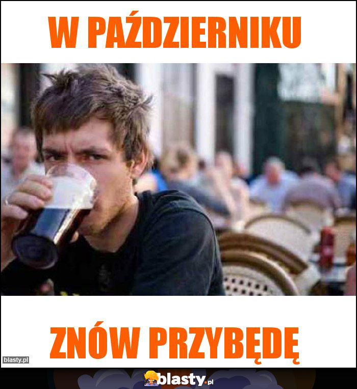 w październiku