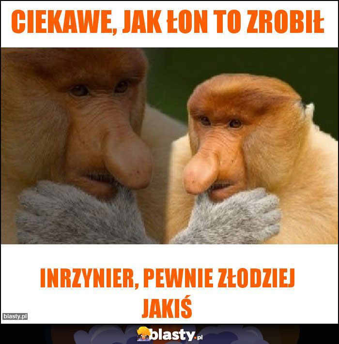 ciekawe, jak łon to zrobił