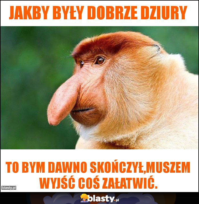 Jakby były dobrze dziury