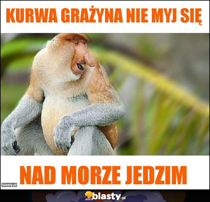 Kurwa Grażyna nie myj się