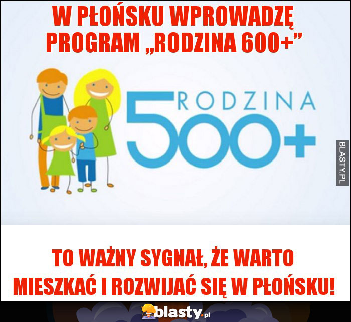 W Płońsku wprowadzę program „Rodzina 600+”