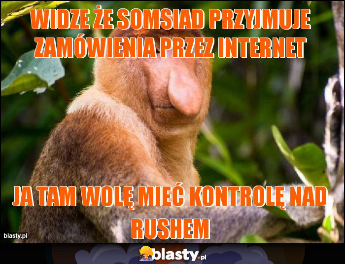 widze że somsiad przyjmuje zamówienia przez internet