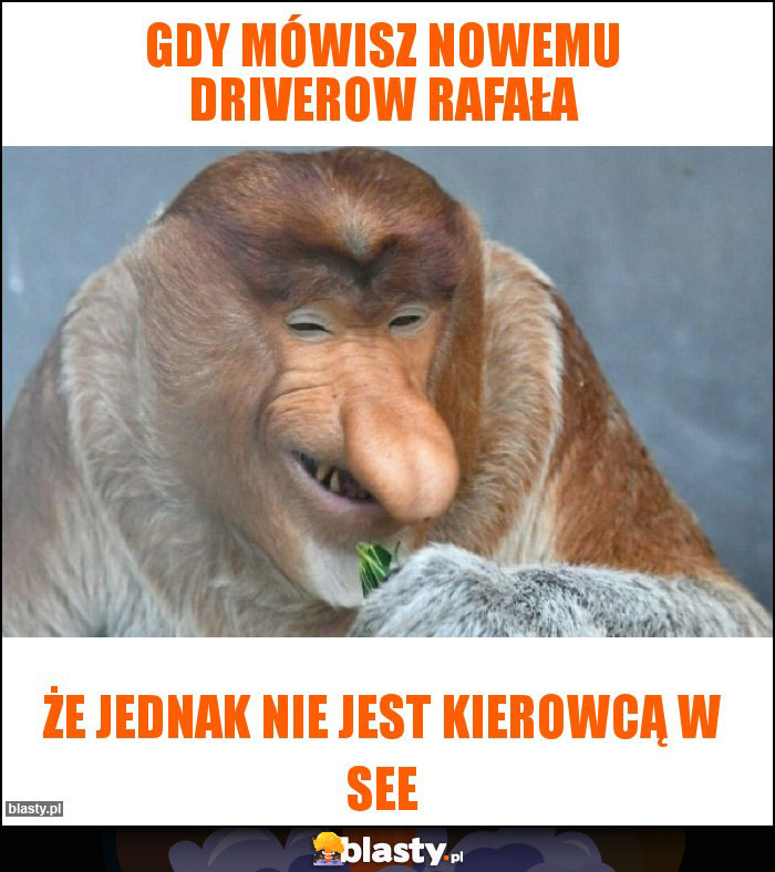 Gdy mówisz nowemu driverow rafała