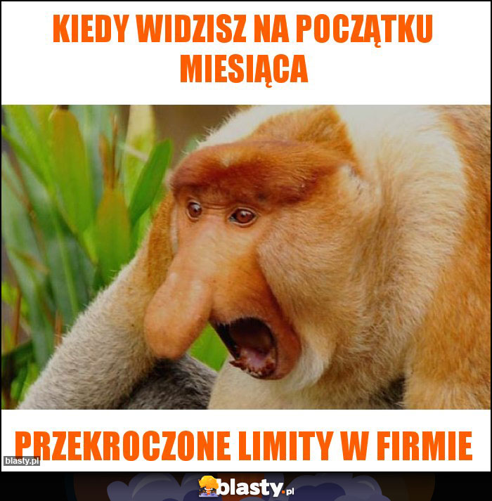 Kiedy widzisz na początku miesiąca