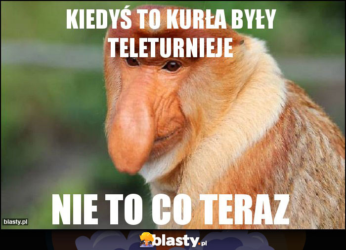 Kiedyś to kurła były teleturnieje