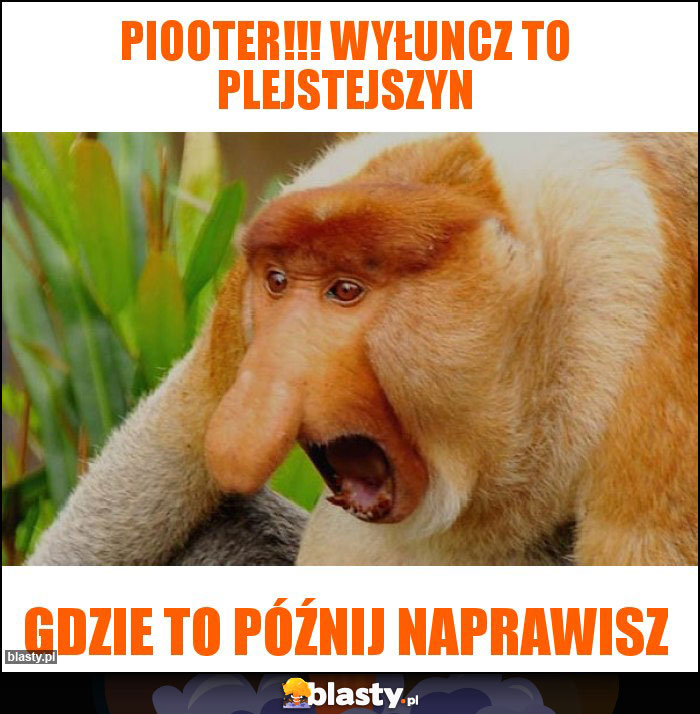 Piooter!!! Wyłuncz to plejstejszyn