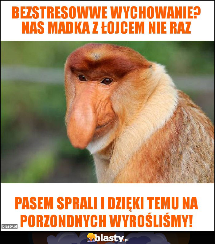 Bezstresowwe wychowanie? Nas madka z łojcem nie raz