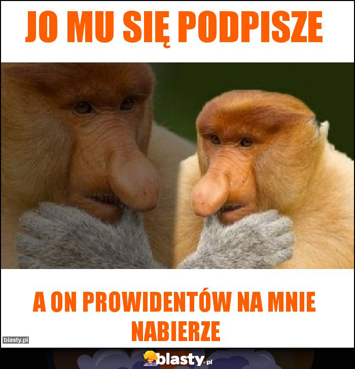 Jo mu się podpisze