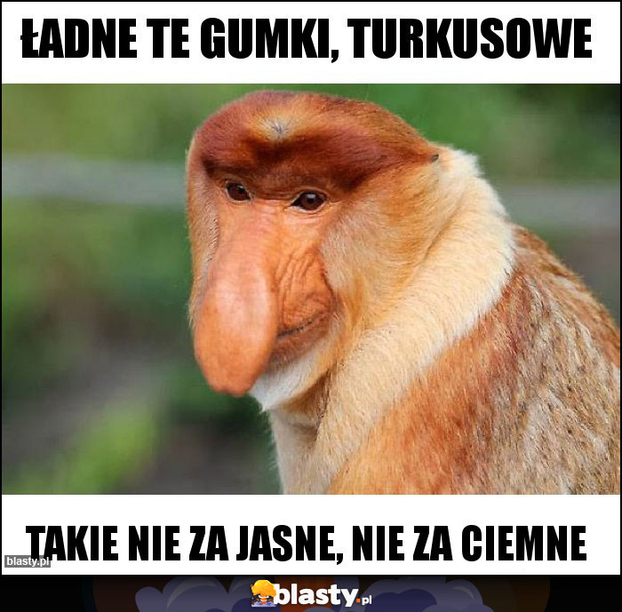 ŁADNE TE GUMKI, TURKUSOWE