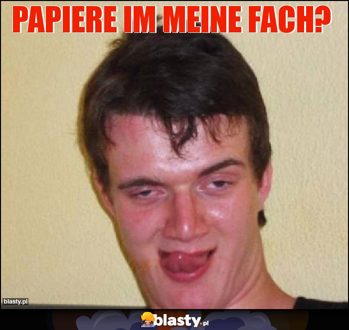 Papiere im meine fach?