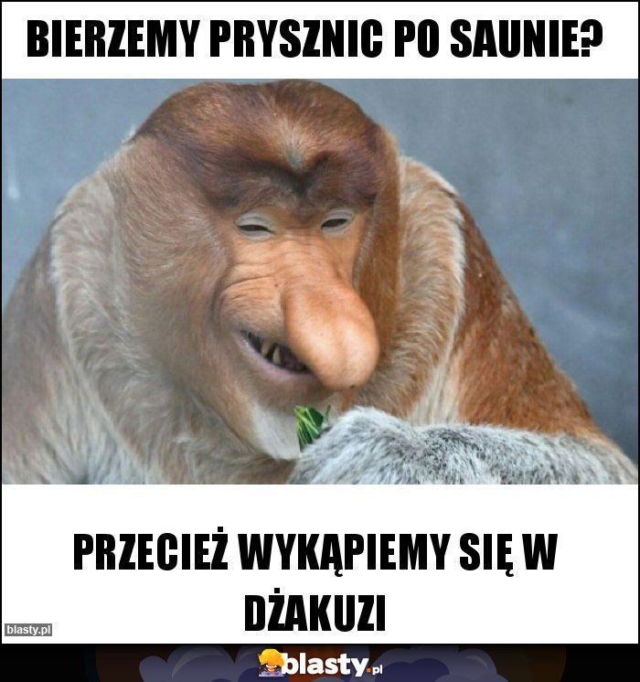 Bierzemy prysznic po saunie?