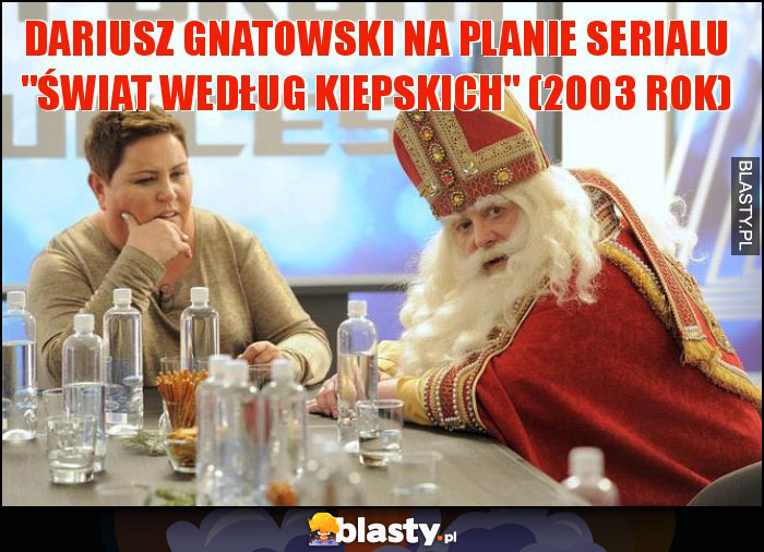 Dariusz Gnatowski na planie serialu 