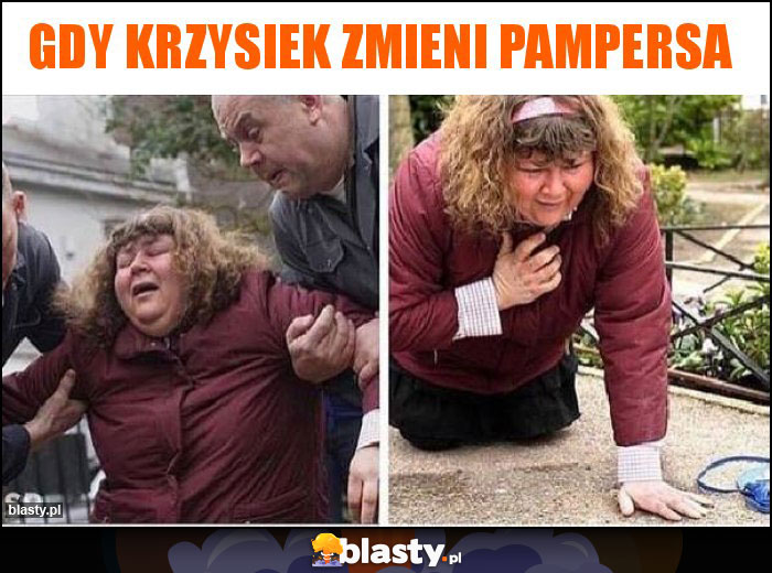 Gdy Krzysiek zmieni pampersa