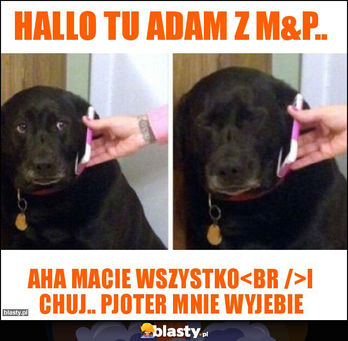 Hallo tu Adam z M&P..