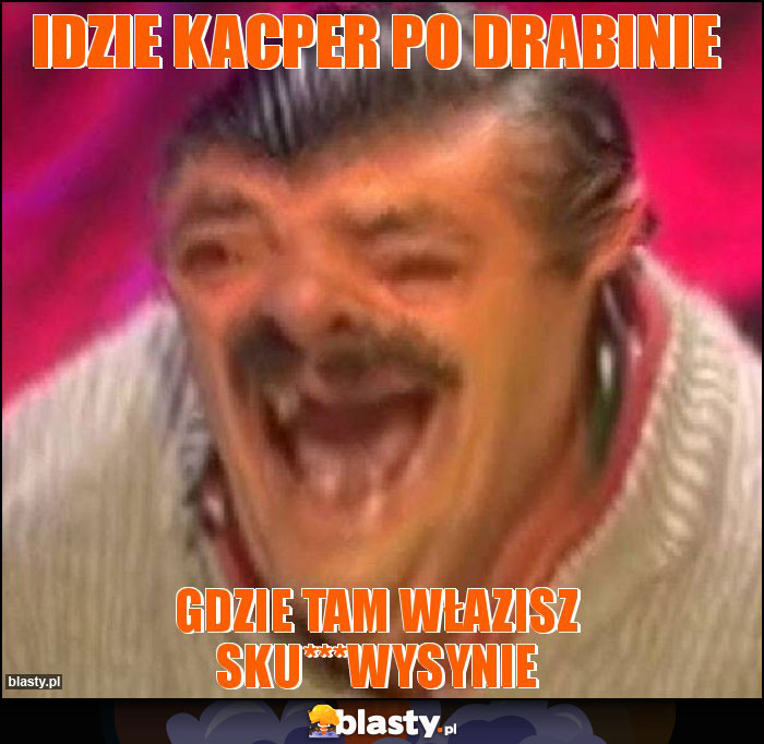 Idzie Kacper po drabinie