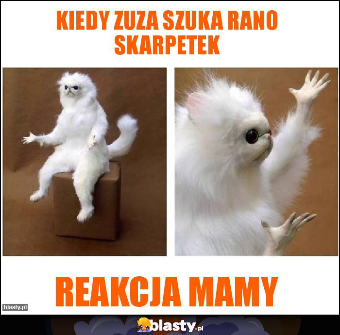 Kiedy Zuza szuka rano skarpetek