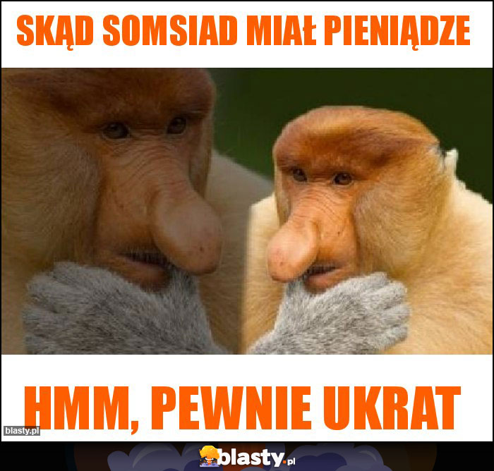 Skąd somsiad miał pieniądze