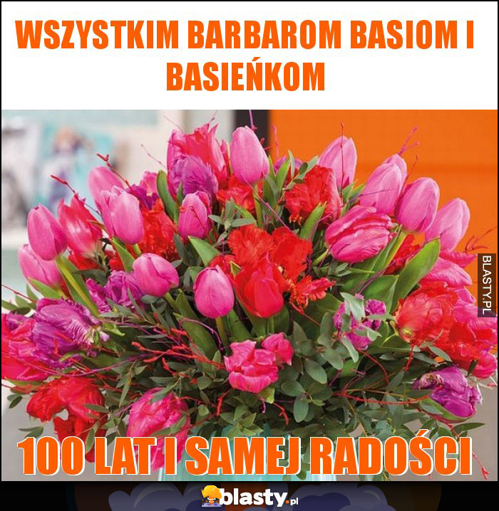 Wszystkim Barbarom Basiom i Basieńkom