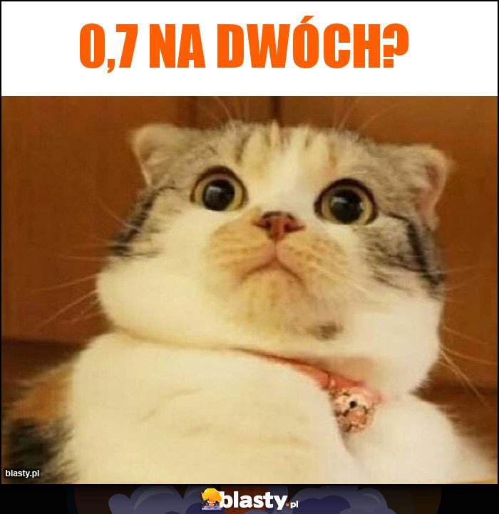 0,7 na dwóch?