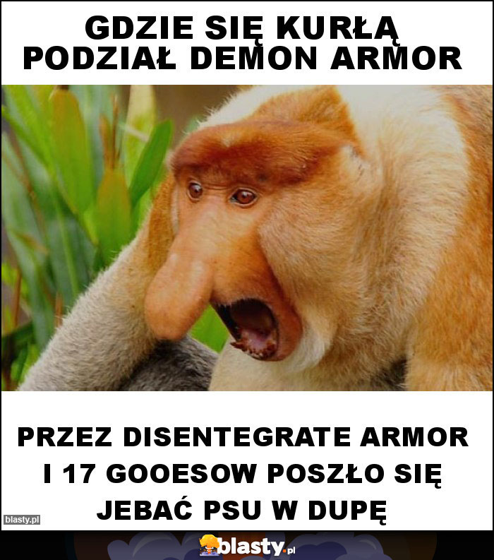 Gdzie się kurłą podział Demon Armor