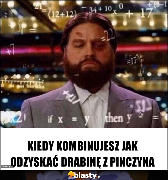 Kiedy kombinujesz jak odzyskać drabinę z pinczyna