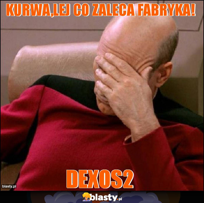 Kurwa,lej co zaleca fabryka!