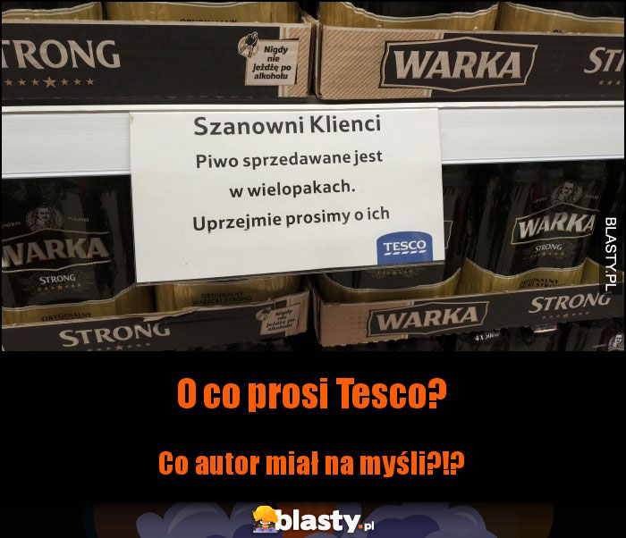 O co prosi Tesco?