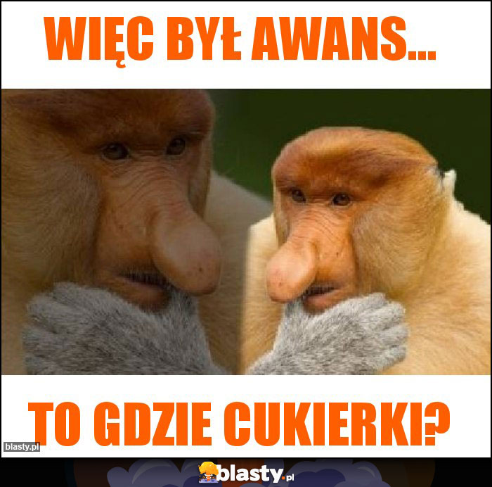 Więc był awans...