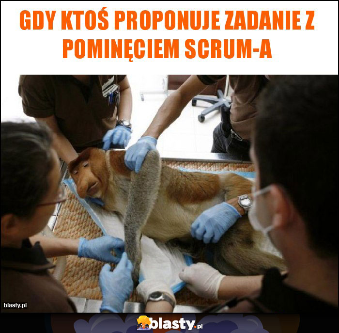 Gdy ktoś proponuje zadanie z pominęciem scrum-a