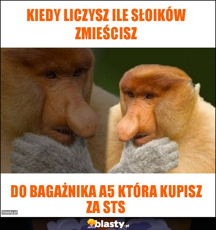 Kiedy liczysz ile słoików zmieścisz