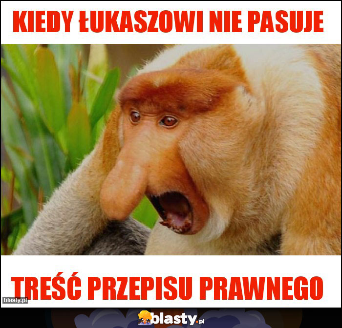 Kiedy Łukaszowi nie pasuje