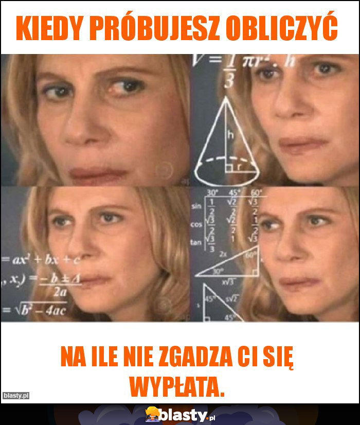 Kiedy próbujesz obliczyć