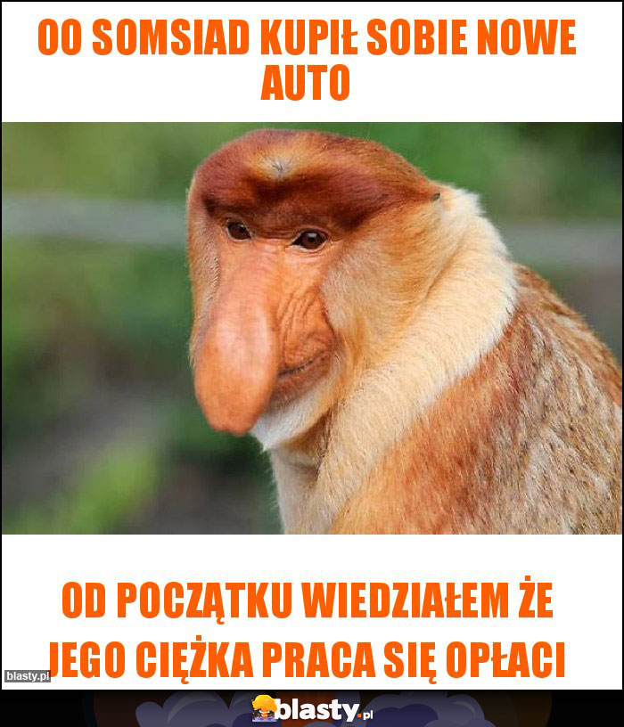 Oo somsiad kupił sobie nowe auto