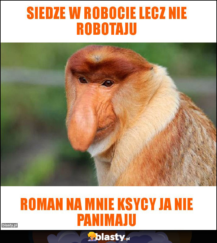 Siedze w robocie lecz nie robotaju