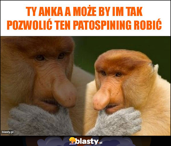 TY ANKA A MOŻE BY IM TAK POZWOLIĆ TEN PATOSPINING ROBIĆ