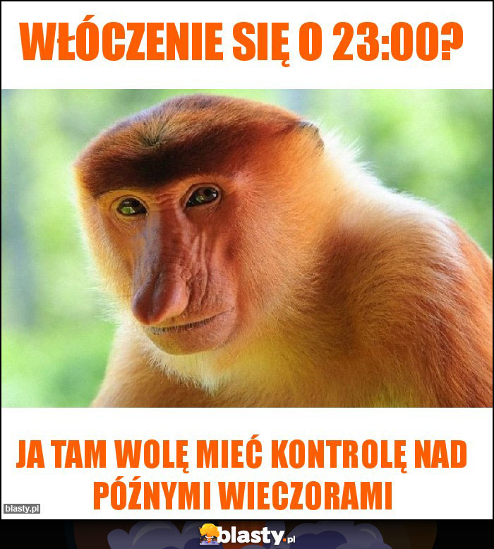 Włóczenie się o 23:00?