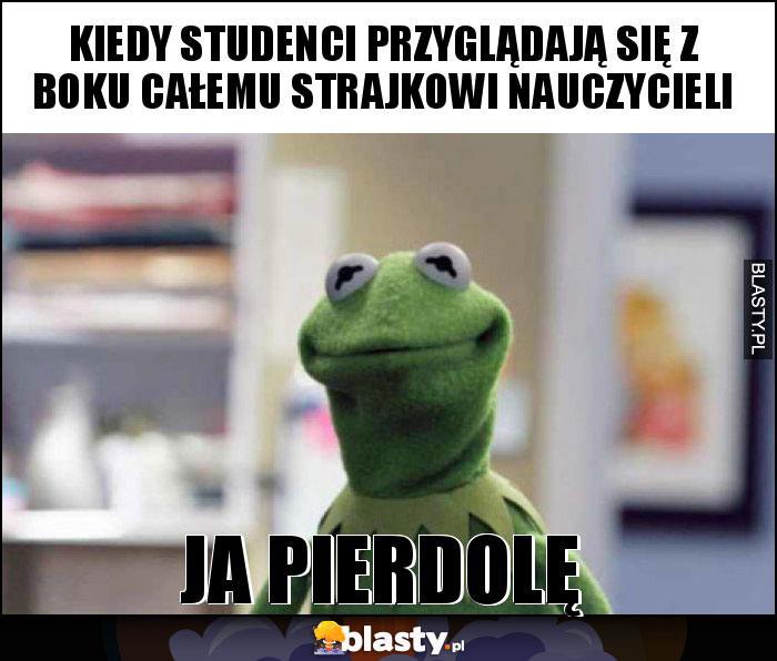 Kiedy studenci przyglądają się z boku całemu strajkowi nauczycieli