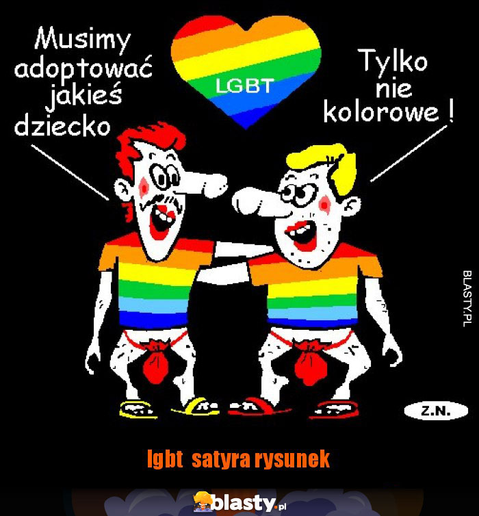 lgbt  satyra rysunek