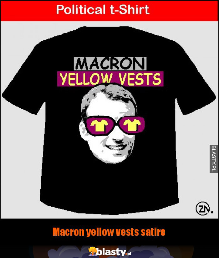 Macron yellow vests satire