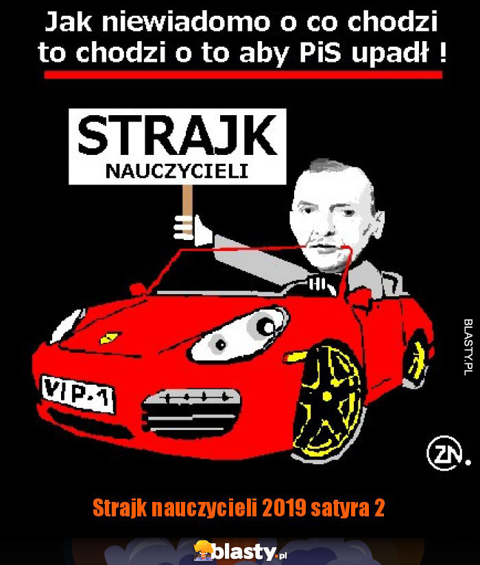 Strajk nauczycieli 2019 satyra 2