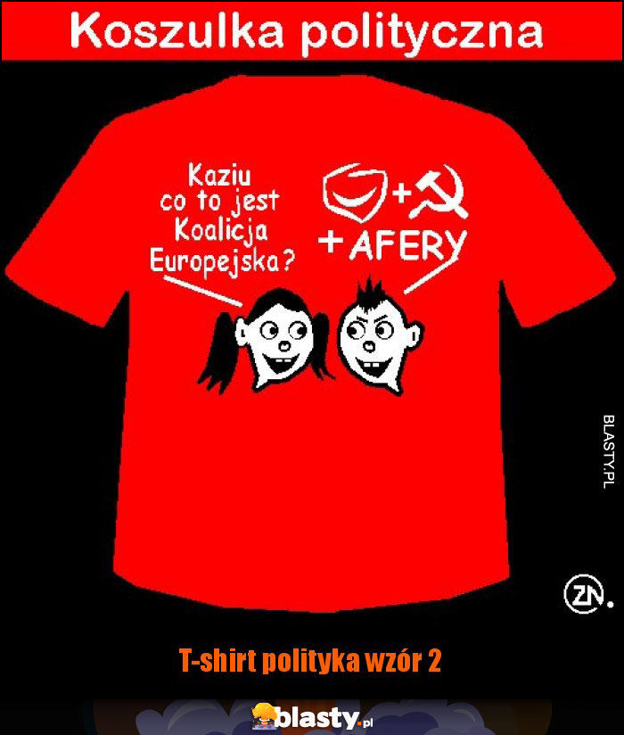 T-shirt polityka wzór 2