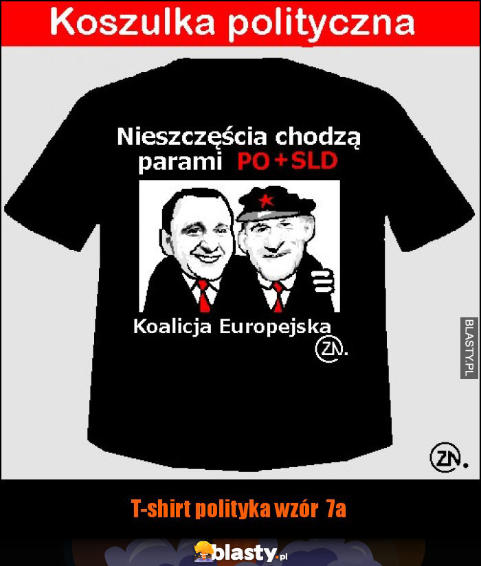 T-shirt polityka wzór  7a