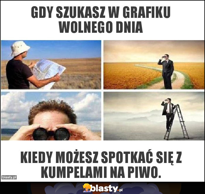 Gdy szukasz w grafiku wolnego dnia