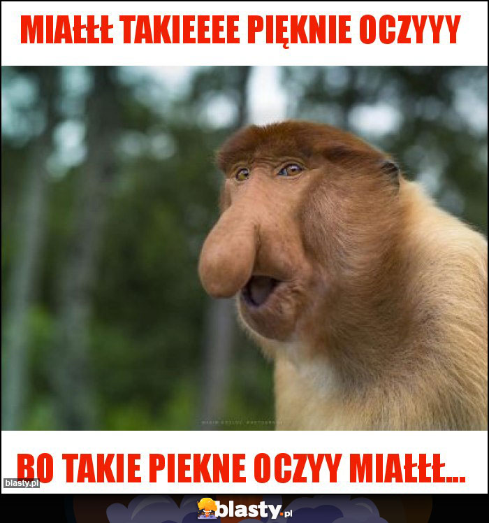 Miałłł takieeee pięknie oczyyy