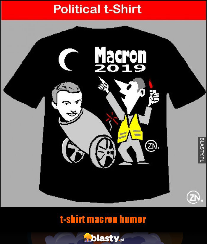 t-shirt macron humor