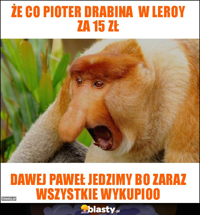 Że co pioter drabina  w Leroy za 15 zł